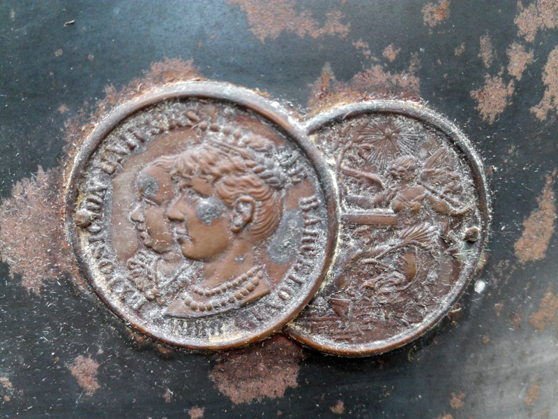 cocina estufa 1888 3ruedas chimenea o8.2 metal cobre 87-92.5x30-35x30-42-68 1u